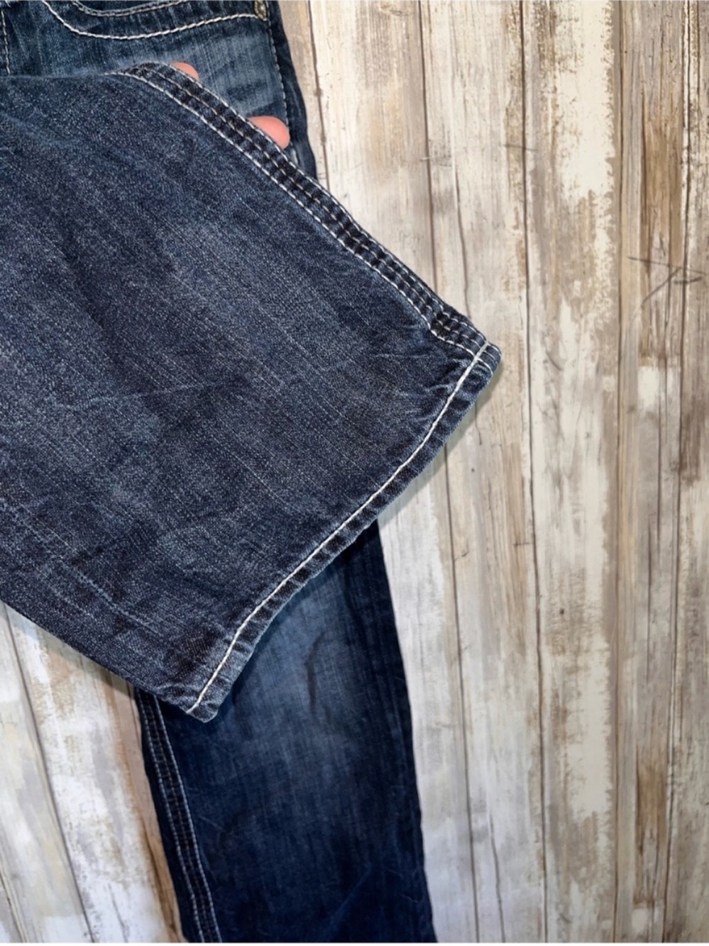 Big Star Pioneer Bootcut Jeans Womens 28S Dark Wash 100% Cotton - Picture 4 of 7